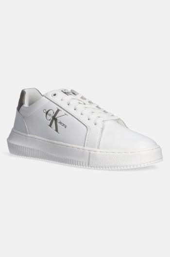 Kožené sneakers boty Calvin Klein Jeans YM0YM00681 CHUNKY CUPSOLE MONOLOGO YM0YM00681