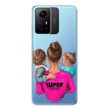 Odolné silikonové pouzdro iSaprio - Super Mama - Boy and Girl - Xiaomi Redmi Note 12S