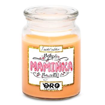 Svíčka Nejlepší maminka – pink (Vůně svíčky: Tropické ovoce)