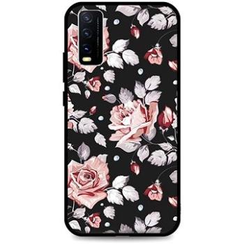 TopQ Kryt LUXURY Vivo Y20s pevný Black Roses 70889 (Sun-70889)