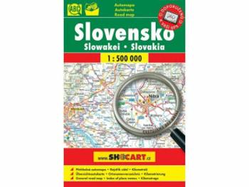 Slovensko automapa 1:500 000 (velké písmo)