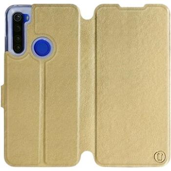 Flipové pouzdro na mobil Xiaomi Redmi Note 8T v provedení  Gold&Gray s šedým vnitřkem (5903516115549)