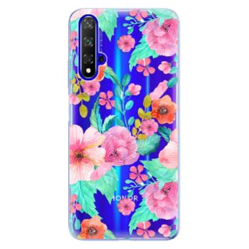 Odolné silikonové pouzdro iSaprio - Flower Pattern 01 - Huawei Honor 20