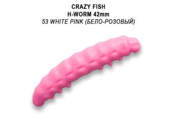 Crazy Fish Umělá Nástraha MF H worm 42mm Barva 53 Sýr