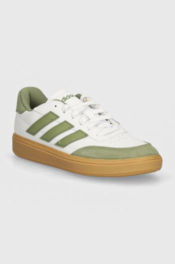 Dětské sneakers boty adidas COURTBLOCK zelená barva, ID6499