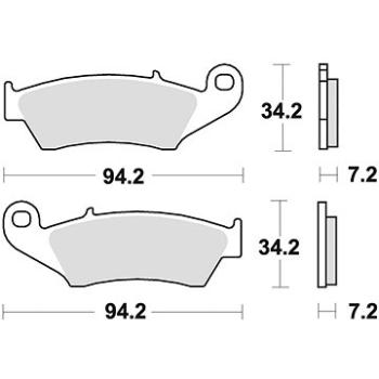 Braking brzdové destičky (semi-metalická směs SM1) (2ks) M501-143 (M501-143)