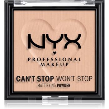 NYX Professional Makeup Can't Stop Won't Stop Mattifying Powder matující pudr odstín 04 Meduim 6 g