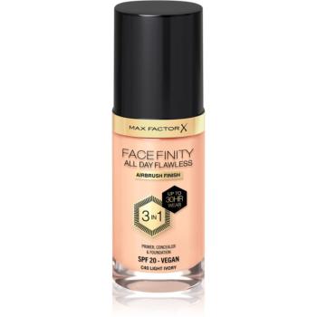 Max Factor Facefinity All Day Flawless dlouhotrvající make-up SPF 20 odstín 40 Light Ivory 30 ml