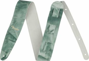 Fender Tie Dye Leather Strap Kytarový pás Green