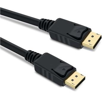 PremiumCord DisplayPort 1.4 přípojný kabel M/M, zlacené konektory, 0,5m (kport8-005)