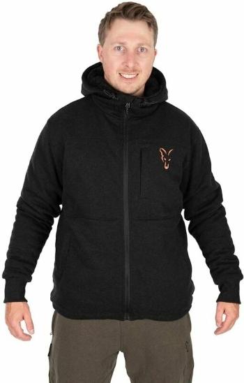 Fox Fishing Horgászpulóver Collection Sherpa Hoody Black/Orange S