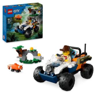 LEGO® City 60424 Čtyřkolka na průzkum džungle – mise panda červená