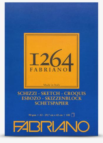 Skicák Fabriano Schizzi 1264 lepený 90g A3