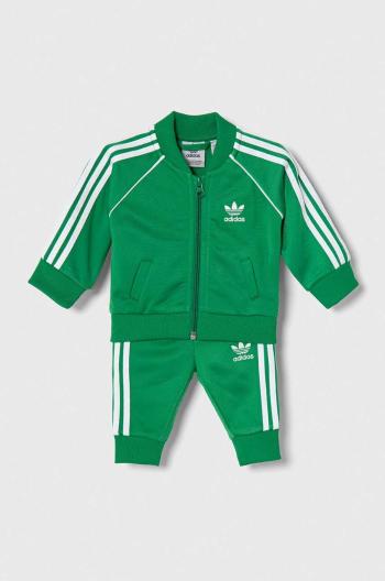 Kojenecká tepláková souprava adidas Originals zelená barva