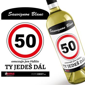 Víno ty jedeš dál (Druh Vína: Bílé víno, věk: 50)