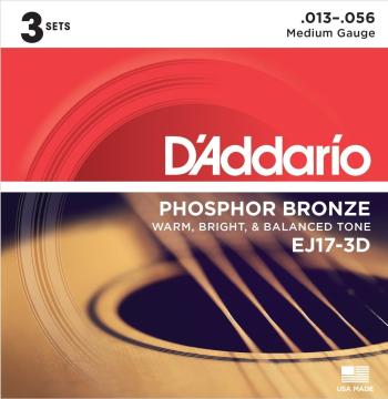 D'Addario EJ17-3D Struny pro akustickou kytaru