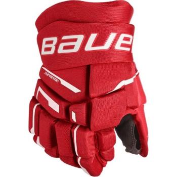 Bauer SUPREME M3 GLOVE-SR Hokejové rukavice, červená, velikost