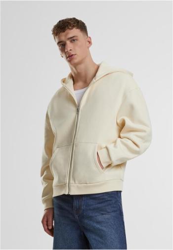 Urban Classics Fluffy Zip Hoody whitesand - 4XL