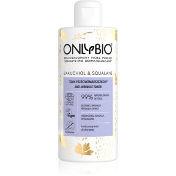 OnlyBio Bakuchiol & Squalane osvěžující tonikum s vyhlazujícím efektem 300 ml