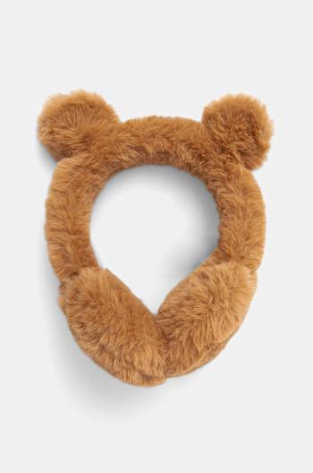 Dětské chrániče na uši UGG FAUX FUR EARMUFF W EARS hnědá barva, 21704