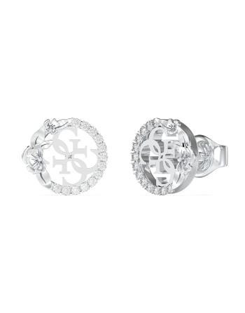 Guess Ocelové peckové náušnice 4 Love JUBE05041JWRHT/U