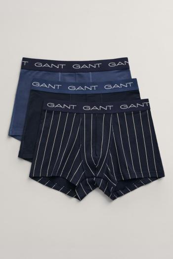 SPODNÍ PRÁDLO GANT PINSTRIPE TRUNK 3-PACK EVENING BLUE