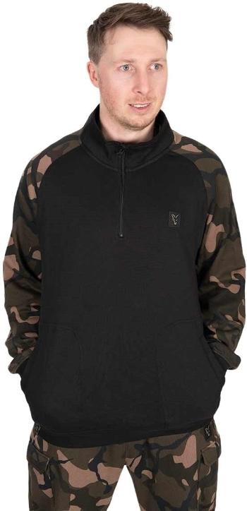 Fox Fishing Mikina LW Black/Camo Qtr Zip - 2XL