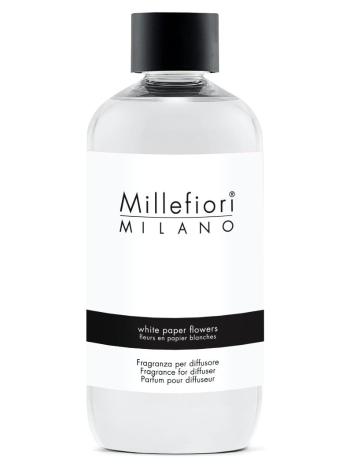 Millefiori Milano Náhradní náplň do aroma difuzéru Natural Květiny z bílého papíru 250 ml