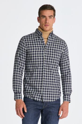 KOŠILE GANT REG MICRO TARTAN FLANNEL SHIRT CLASSIC BLUE