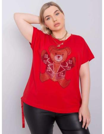 Dámská halenka plus size MARLENE červená 