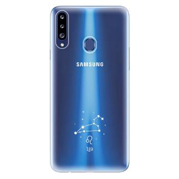 Odolné silikonové pouzdro iSaprio - čiré - Lev - Samsung Galaxy A20s