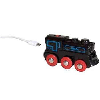 Brio World 33599 Dobíjecí lokomovita s USB kabelem  (7312350335996)