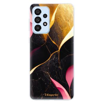 Odolné silikonové pouzdro iSaprio - Gold Pink Marble - Samsung Galaxy A33 5G