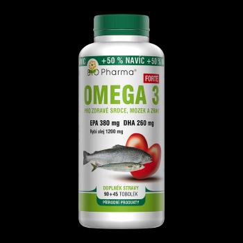 BIO PHARMA Omega 3 Forte 1200 mg + EPA + DHA 90 +45 kapsúl