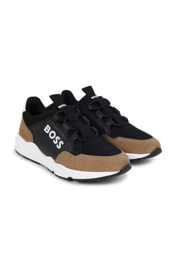 Dětské sneakers boty BOSS černá barva, J51314