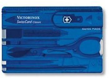 Multitool Victorinox Swiss Card Classic Translucent kék