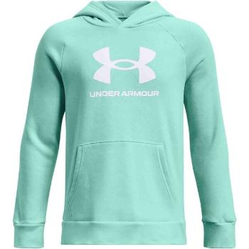 Under Armour RIVAL Chlapecká mikina, tyrkysová, velikost