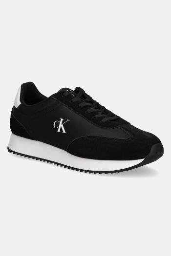 Tenisky Calvin Klein Jeans RETRO RUNNER LACE UP NY-SU čierna farba, YM0YM01325