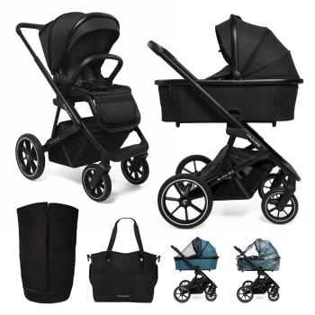 MUUVO Kombinált babakocsi Slick 2.0 szett 2in1 Classic black
