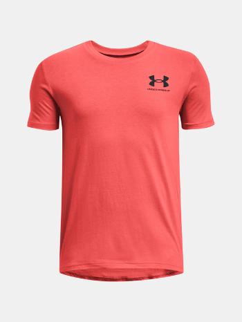 Under Armour UA B Sportstyle Left Chest SS Triko dětské Červená