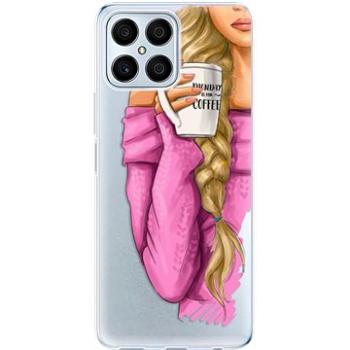 iSaprio My Coffe and Blond Girl pro Honor X8 (coffblon-TPU3-HonX8)