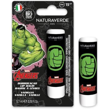 Marvel Avengers Lip Balm balzam na pery pre deti Vanilla SPF 15 5,7 ml