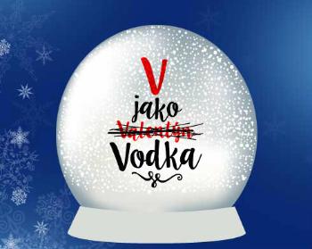 Sněhové těžítko V jako Vodka