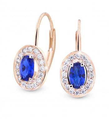 Cutie Jewellery Půvabné náušnice s třpytivými zirkony Z8049-55-X-4 modrá