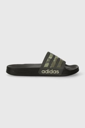 Pantofle adidas zelená barva, IG3683