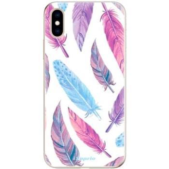 iSaprio Feather Pattern 10 pro iPhone XS (feather10-TPU2_iXS)