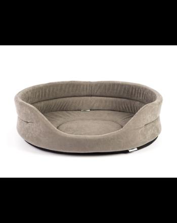 FERA Pat oval pentru caini, gri L 66 x 55 x 17 cm