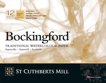 St Cuthberts Mill Bockingford Rough Skicář 41 x 31 cm 300 g White