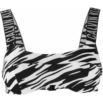 Calvin Klein INTENSE POWER-BRALETTE-UW-PRINT Dámská plavková podprsenka, černá, velikost