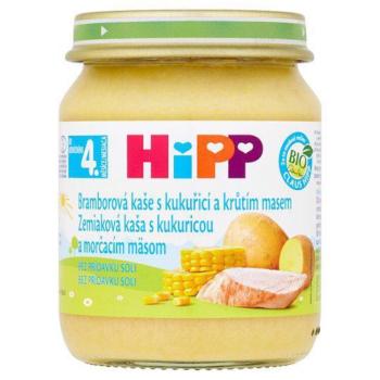 HiPP BIO Bramborové pyré s kukuřicí a krůtím masem 125 g